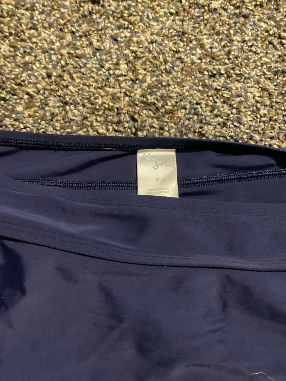 3-Piece Navy Swim Wear - Skirt, Tankini & Bikini Top, used, Kona Sol Women’s M - Picture 7 of 7